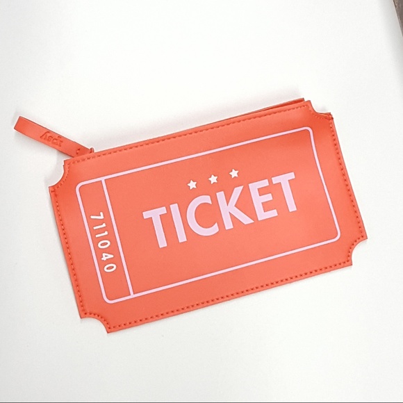 Ipsy Handbags - Ticket make up bag